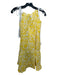 Joie Size XS Yellow & White Cotton Sleeveless Ribbon Tie Tassel Shift Dress Yellow & White / XS