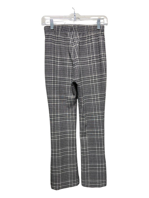 Fifteen Twenty Size XS Black & White Polyester Blend Elastic Waist Plaid Pants Black & White / XS