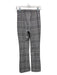 Fifteen Twenty Size XS Black & White Polyester Blend Elastic Waist Plaid Pants Black & White / XS