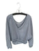Saturday Sunday Size L Grey Blue Cotton Blend Long Sleeve Ruffle Detail Dress Grey Blue / L