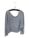 Saturday Sunday Size L Grey Blue Cotton Blend Long Sleeve Ruffle Detail Dress Grey Blue / L