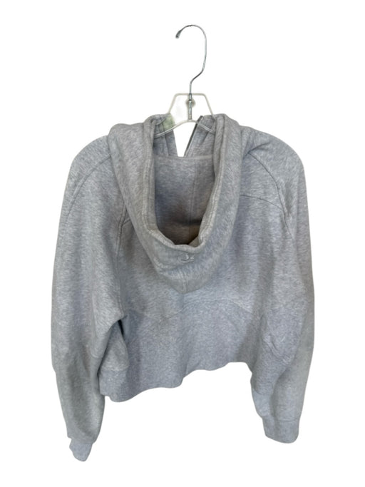 Lululemon Size Est S Heather Gray Cotton Hood Cropped Long Sleeve Jacket Heather Gray / Est S