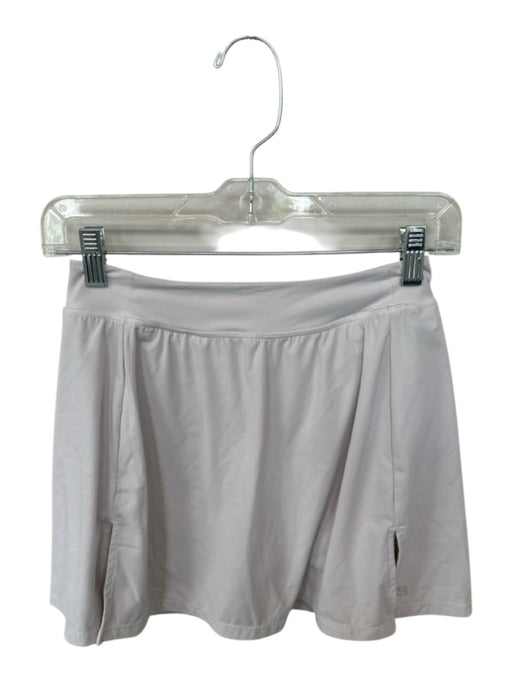 Splits 59 Size S White Nylon Blend Mini Slit built in shorts Athletic Skirt White / S