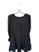 Pomander Place Size L Black Polyester & Spandex V Neck Long Sleeve Mini Dress Black / L