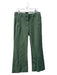 J Crew Size 2 Green Cotton Blend Zip Pocket Mid Rise Straight Leg Trouser Pants Green / 2