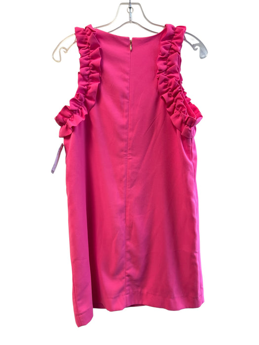 Lilly Pulitzer Size Small Pink Polyester Round High Neck Back Zip Dress Pink / Small