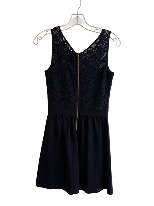 Lilly Pulitzer Size XS Black Cotton & Nylon High Round Neck Sleeveless Dress Black / XS