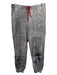 Rag & Bone Jean Size L Gray & Red Cotton Elastic Waist Denim Look Jogger Pants Gray & Red / L