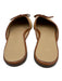 Ann Mashburn Shoe Size 40 Beige & Tan Raffia Leather trim Slip On Mule Flats Beige & Tan / 40