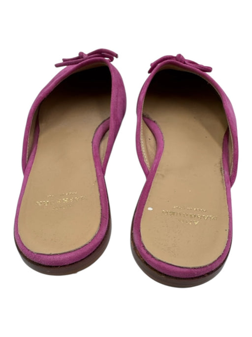Ann Mashburn Shoe Size 41 Magenta Pink Suede Slip On Mule Bow Detail Flats Magenta Pink / 41