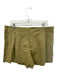 Staud Size XL Green Cotton Blend Elastic Waistband Zip & Button Mini Shorts Green / XL