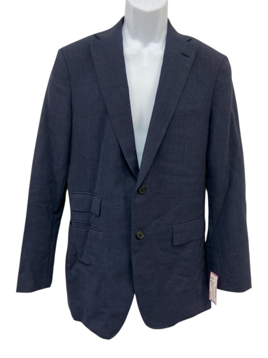 Sid Mashburn Navy Wool Solid Ticket Pocket Notched Lapel Men's Suit Navy / 50