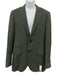 Sid Mashburn AS IS Green Wool Solid Ticket Pocket Notched Lapel Men's Suit Green / 50