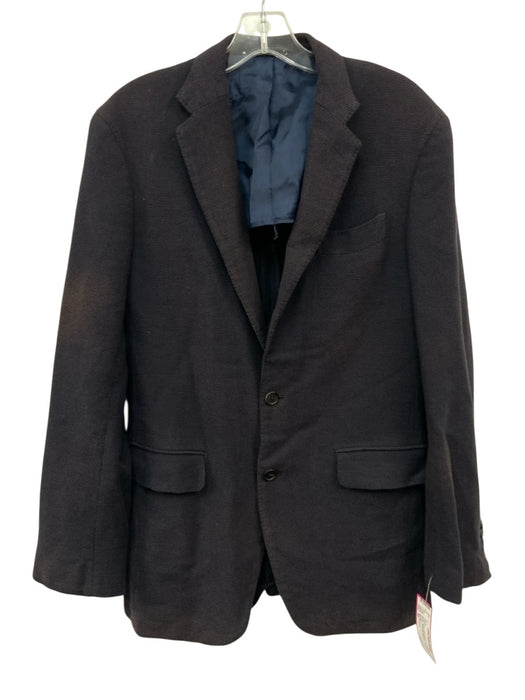 Sid Mashburn AS IS Navy Cotton Blend Textured 2 Button Men's Blazer Navy / 50