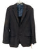Sid Mashburn AS IS Navy Cotton Blend Textured 2 Button Men's Blazer Navy / 50