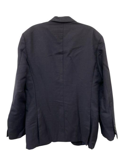 Sid Mashburn Navy Wool Blend Solid Ticket Pocket 2 Button Men's Blazer Navy / 50