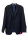 Sid Mashburn Navy Wool Blend Solid Ticket Pocket 2 Button Men's Blazer Navy / 50