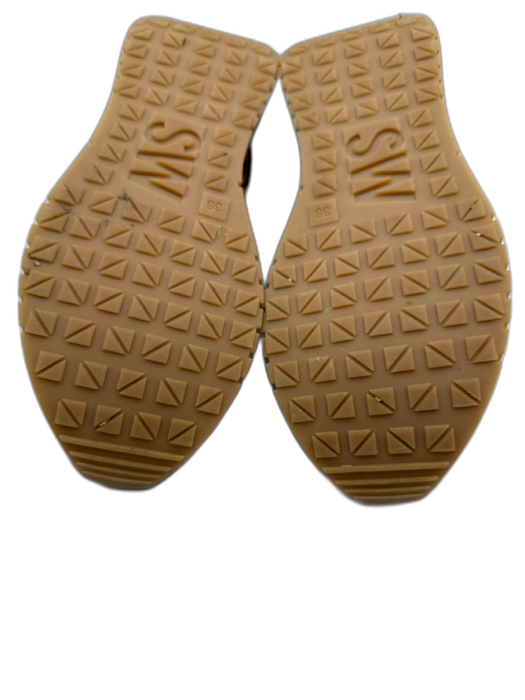 Softwaves Shoe Size 36 Copper Leather Upper Metallic Woven Detail Sneakers Copper / 36