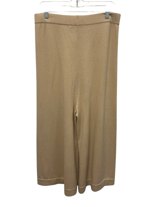Rosetta Getty Size L Light Tan Cashmere Elastic Waist High Waist Crop Pants Light Tan / L