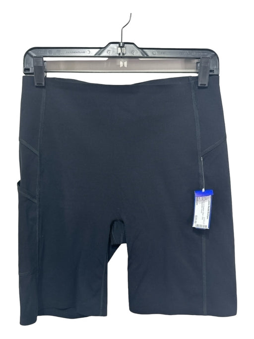 Spanx Size Medium Black Nylon & Elastane Biker Side Pockets Shorts Black / Medium