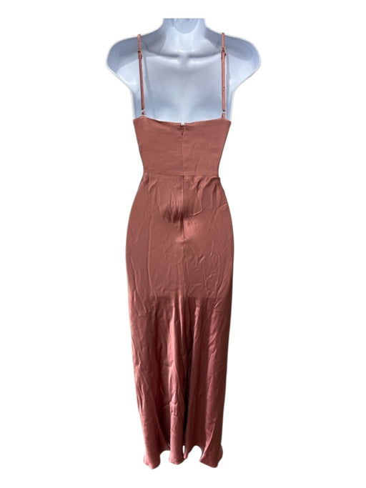 Shona Joy Size 8 Pink Lenzing Blend Spaghetti Strap front keyhole Back Zip Dress Pink / 8