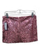 Reformation Size 4 Pink Polyester Sequined Back Zip Mini Skirt Pink / 4