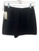 Amanda Uprichard Size Small Black Polyester High Rise Side Slit Mini Shorts Black / Small