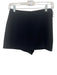 Amanda Uprichard Size Small Black Polyester High Rise Side Slit Mini Shorts Black / Small
