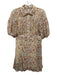 Free People Size S Yellow, Red & Multi Polyester floral print Short Sleeve Dress Yellow, Red & Multi / S