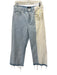 7 For All Mankind Size 28 Light blue & white High Rise Color Block Zip Fly Jeans Light blue & white / 28