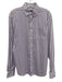 Johnnie O Size M Purple & White Nylon Blend Plaid Button Down Long Sleeve Shirt Purple & White / M