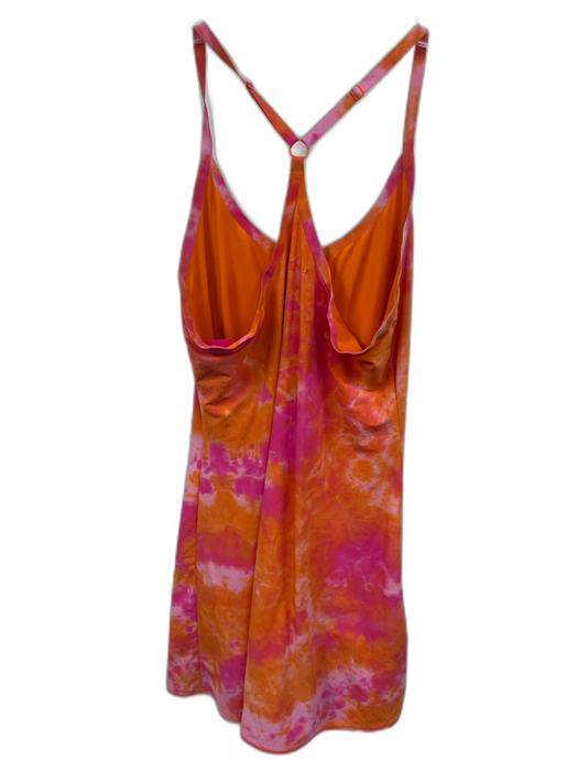 Outdoor Voices Size S Orange & Pink Nylon & Spandex Tie Dye Athletic Mini Dress Orange & Pink / S