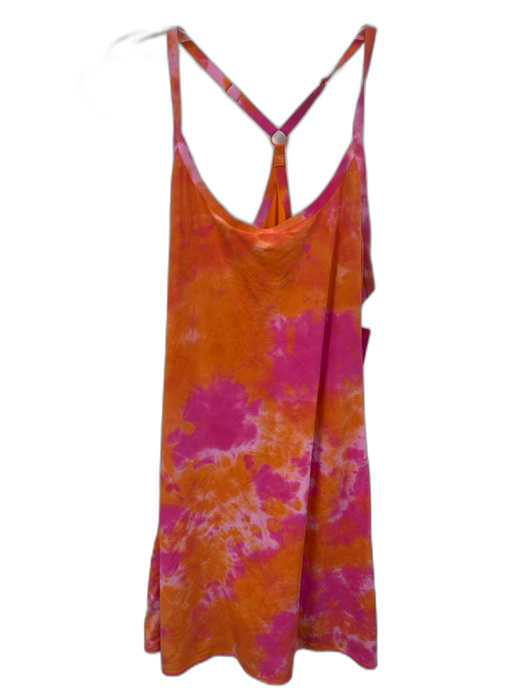 Outdoor Voices Size S Orange & Pink Nylon & Spandex Tie Dye Athletic Mini Dress Orange & Pink / S