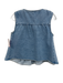 Mare Mare Size XS Blue Cotton Denim Sleeveless Gathered Detail Babydoll Wide Top Blue / XS