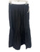 Ganni Size 38 Black Cotton Elastic Waist Tiered Midi Skirt Black / 38
