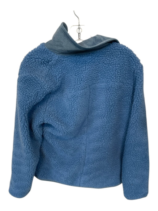 Alex Mill Size S Cornflower Blue Recycled Polyester Fuzzy Long Sleeve Coat Cornflower Blue / S