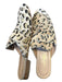Kaanas Shoe Size 6 Tan & black Pony Hair Metallic Animal Print Mules Tan & black / 6