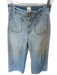 Maeve Size 27P Light Wash Cotton Blend High Waist Wide Leg Jeans Light Wash / 27P