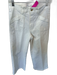 Paige Size 27 White Cotton Blend High Waist Wide Leg Cropped Raw Hem Jeans White / 27