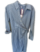 Veronica Beard Size 6 Blue & White Cotton Long Sleeve Striped Twist Dress Blue & White / 6