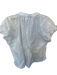 Pilcro Size M White Cotton Cap Sleeve V Neck Top White / M