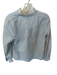Sezane Size 38 Blue & White Cotton Long Sleeve Lace Collar Striped Top Blue & White / 38