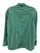 Alex Mill Size XS Green & White Cotton Long Sleeve Stripe Button Up Collar Top Green & White / XS