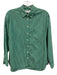 Alex Mill Size XS Green & White Cotton Long Sleeve Stripe Button Up Collar Top Green & White / XS