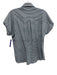 J. McLaughlin Size XS Navy & white Cotton Short Cuff Sleeve Stripes Collar Top Navy & white / XS