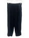 Vince Size XS Black Viscose & Polyester Elastic Waist Pleated Trouser Pants Black / XS