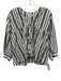 Love, Tomas Emerson Fry Size XS/S Gray, Blue & White Cotton Striped Top Gray, Blue & White / XS/S