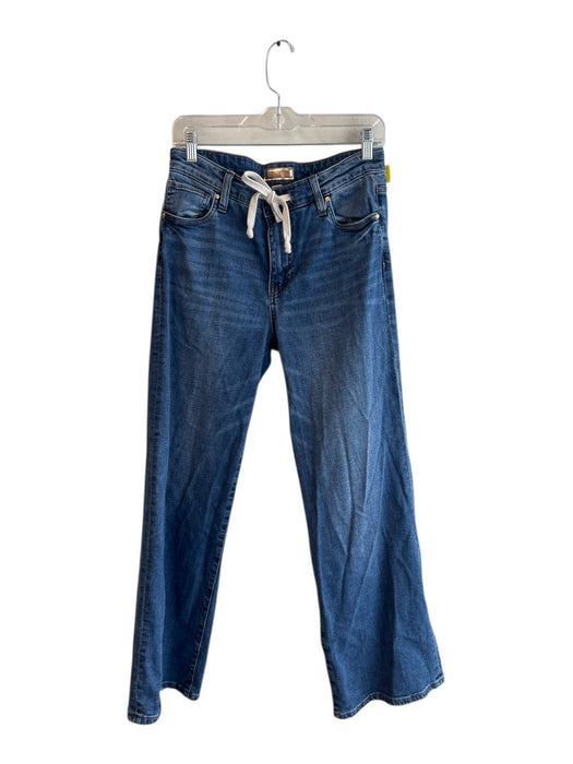 Kut From The Kloth Size 4 Med Dark Wash Cotton Blend Zip Fly Wide Leg Jeans Med Dark Wash / 4