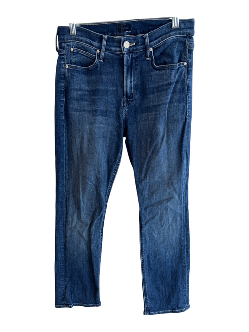 Mother Size 28 Medium Wash Cotton Mid Rise 5 Pocket Zip Fly Skinny Jeans Medium Wash / 28