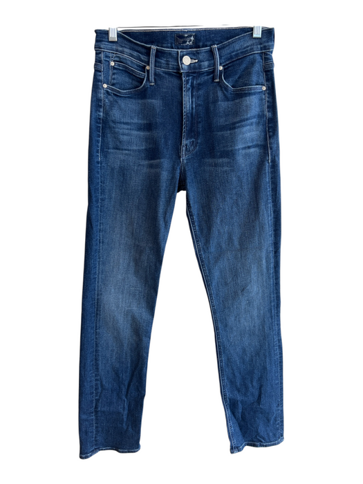 Mother Size 28 Medium Wash Cotton Mid Rise 5 Pocket Zip Fly Skinny Jeans Medium Wash / 28